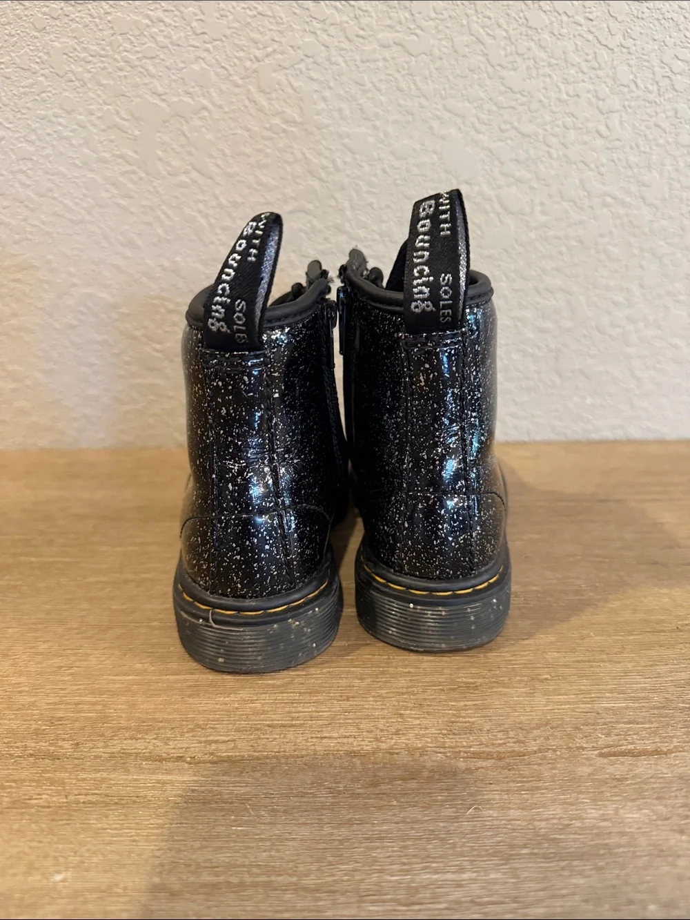 Dr. Martens Junior/Toddler 1460 Glitter Lace-Up Boots